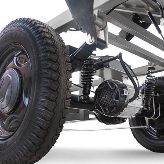 Грузовой электротрицикл Rutrike D4 NEXT PRO 1800 72V1500W, серый