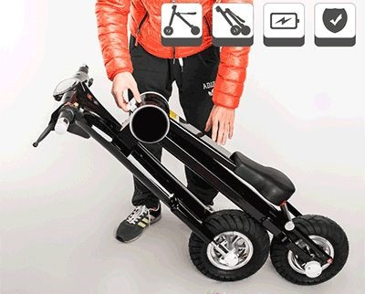 Электровелосипед ET Scooter R2, черный