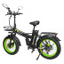 Электровелосипед Syccyba F10 Зеленые колеса