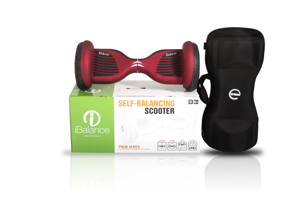 Гироскутер iBalance Prem Series 10.5 дюймов с приложением, красный матовый