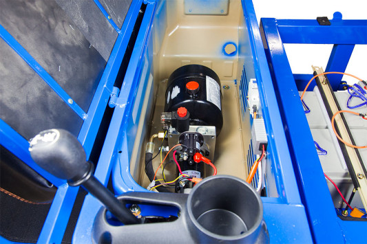 Грузовой электрический трицикл Rutrike D5 1700 гидравлика (60V1200W) серый