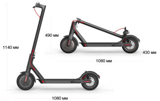 Электросамокат Xiaomi Mijia Electric Scooter M365, черный